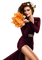 femme automne - PNG gratuit GIF animé