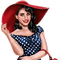Women.  Portrait. Face. Hat. Leila - Free PNG Animated GIF