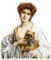 femme woman frau beauty tube human person people dog vintage - Free PNG Animated GIF