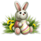 easter bunny lapin paques - PNG gratuit GIF animé