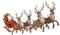 LE PERE NOEL ET SES RENNES - darmowe png animowany gif