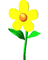 flor amarilla - Gratis geanimeerde GIF