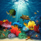 Rena Under Water Background Hintergrund - png gratuito GIF animata