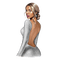 Woman Silver Beige - Bogusia - Free PNG Animated GIF