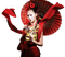 Kaz_Creations Woman Femme  Red Asian - PNG gratuit GIF animé