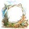 dolceluna summer frame png beach rope scrap - 免费PNG 动画 GIF