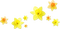 soave deco flowers scrap spring daffodils yellow - PNG gratuit GIF animé