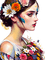 loly33 femme aquarelle - PNG gratuit GIF animé