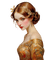 vintage woman gold - ingyenes png animált GIF