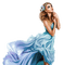 woman blue - Free PNG Animated GIF