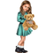 Mädchen, Girl, grün, Teddy - ingyenes png animált GIF