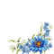 blue flower - darmowe png animowany gif