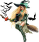 halloween witch by nataliplus - PNG gratuit GIF animé