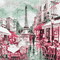 soave background animated vintage city pink green - Free animated GIF Animated GIF