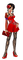 fafa jupe rouge - GIF animé gratuit