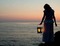 woman with lantern bp - gratis png geanimeerde GIF