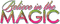 Believe In The Magic.Text.Pink.Green - png grátis Gif Animado