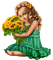 loly33 enfant tournesol - Free PNG Animated GIF