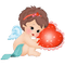 Kaz_Creations Valentines Love Cute Baby Angels - zdarma png animovaný GIF