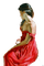 Femme fashion , aquarelle, fleur, Orabel - Free PNG Animated GIF