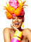 Pineapple ananas woman - bezmaksas png animēts GIF
