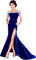 woman in blue  by nataliplus - zdarma png animovaný GIF