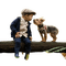 Petit garçon avec son chien - zadarmo png animovaný GIF