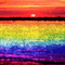 rainbow sunset - GIF animé gratuit GIF animé