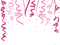 Kaz_Creations Pink Confetti - PNG gratuit GIF animé