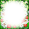 soave frame spring easter flowers white green red