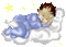 Gute Nacht, Kind, Wolke - Kostenlose animierte GIFs Animiertes GIF
