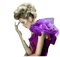 femme en violet.Cheyenne63 - png gratis GIF animado