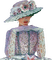 femme chapeau - png gratuito GIF animata