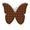 Mariposa en chocolate - png gratis GIF animado