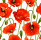 Background Poppy Red Gif - Bogusia - Nemokamas animacinis gif animuotas GIF