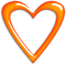 Heart.Frame.Glossy.Orange - PNG gratuit GIF animé