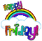 Tekst. Weekdays. Gif. Happy Friday. Leila - 免费动画 GIF 动画 GIF