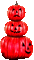Jack O Lanterns.Red.Animated - KittyKatLuv65 - Free animated GIF Animated GIF