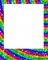 Glitter.Frame.Rainbow - PNG gratuit GIF animé