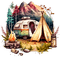 Camping - Watercolor - Free PNG Animated GIF