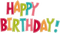 Birthday-text-word-happy byrthday-deco-minou52 - Free PNG Animated GIF