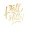 fall hello text gold glitter - gratis png animeret GIF