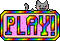 play button nyan cat - GIF animé gratuit GIF animé