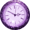 kikkapink purple clock vintage - gratis png geanimeerde GIF