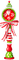 Clock.White.Red.Green - png gratis GIF animado