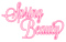 Spring Beauty.Text.Pink - KittyKatLuv65 - png gratuito GIF animata