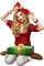 Femme Rouge Blanc Cadeaux vert:) - Free PNG Animated GIF