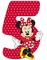 image encre bon anniversaire Minnie Disney  numéro 5  edited by me - png grátis Gif Animado
