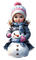 loly33 enfant bonhomme de neige - PNG gratuit GIF animé