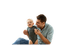 Homme et bébé - zdarma png animovaný GIF
